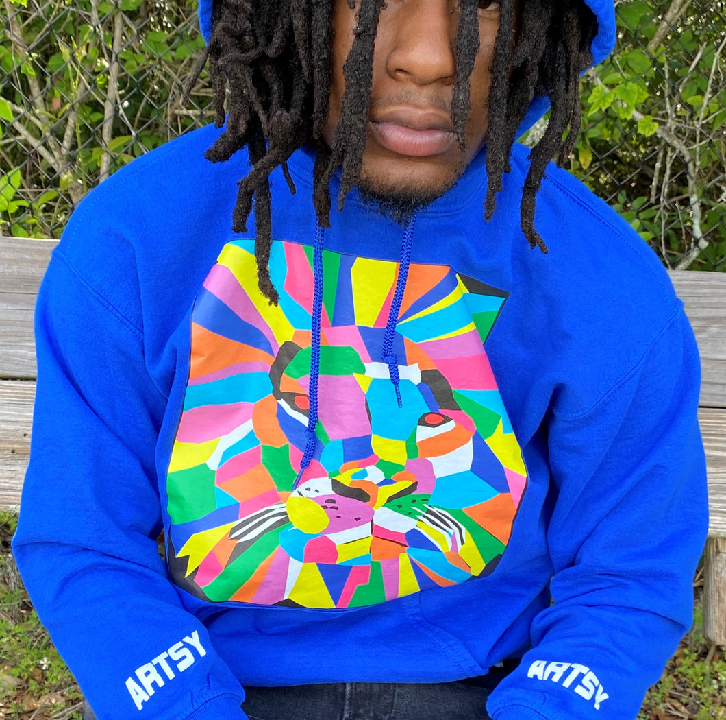 Abstract Lion Hoodie