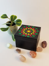 Load image into Gallery viewer, Red/Black/Green Mandala Box
