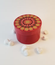 Load image into Gallery viewer, Hand Painted Mandala Box Red

