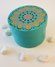Load image into Gallery viewer, Hand Painted Mandala Box (Blue)
