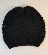 Load image into Gallery viewer, Black Handknitted Hat

