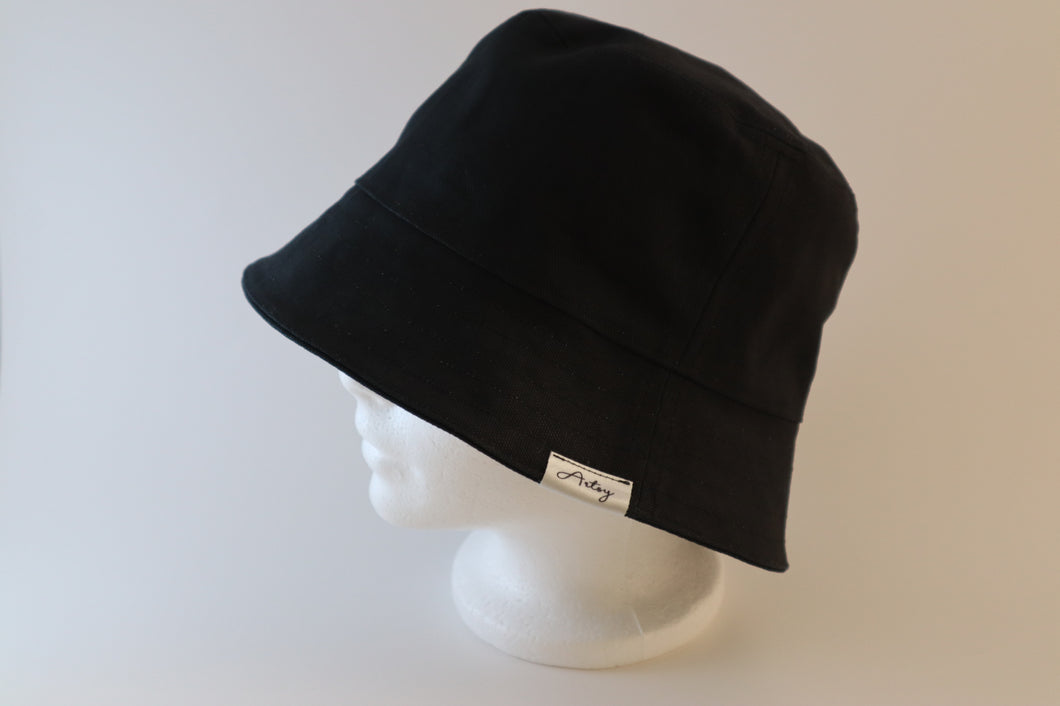 Black Reversible Bucket Hat