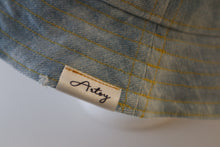 Load image into Gallery viewer, Reversible Distressed Denim Bucket Hat
