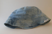 Load image into Gallery viewer, Reversible Distressed Denim Bucket Hat
