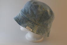 Load image into Gallery viewer, Reversible Distressed Denim Bucket Hat
